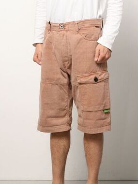 G-Star RAW Bearing Cargo Shorts Tuscany Faded Pink Size 34